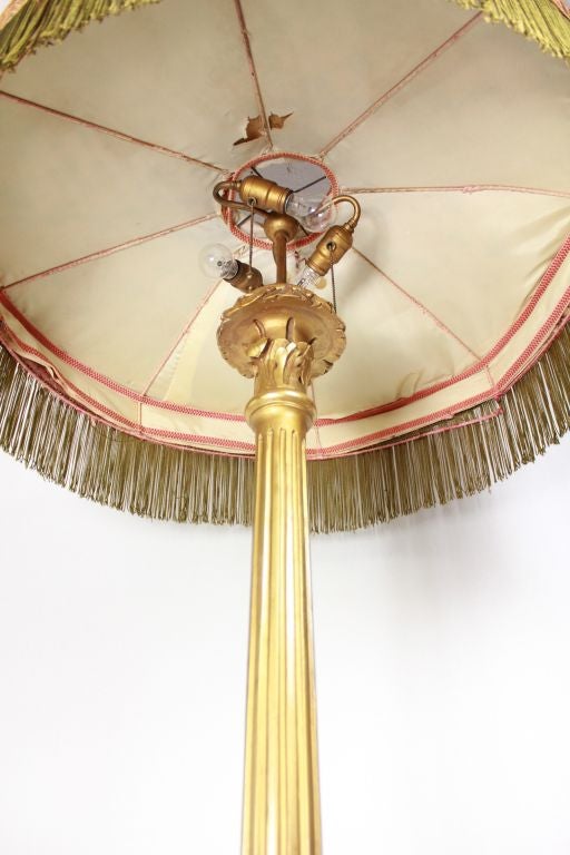 victorian floor lamp with fringe shade