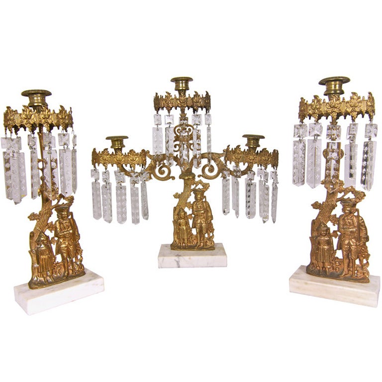 Crystal Girondles  American Revolution Peg Leg Man Girl Tree