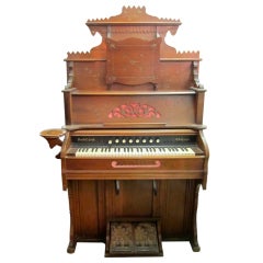 Eastlake  Style High Back Pump Organ