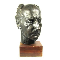 Large Bronze Bust of Conductor Wolfgang Ullrich