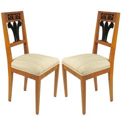 Pair of Biedermeyer-style Side Chairs