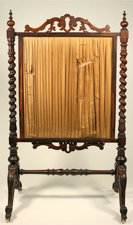 English Victorian Firescreen 5