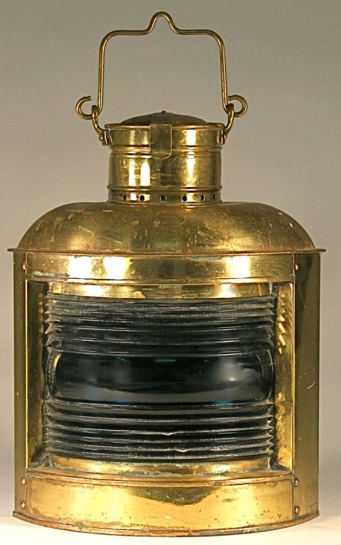 This beautiful starboard-side lantern was made by Perkins Marine Lamp. Inc., which was formed in 1916. The 