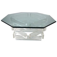 Stacked Acrylic Cocktail Table