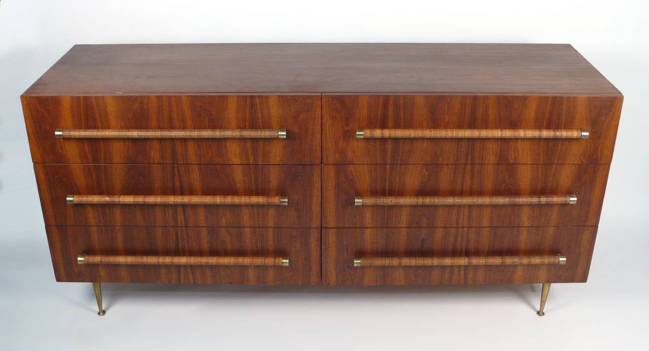 American Six-Drawer Dresser Designed by Robsjohn-Gibbings for Widdicomb