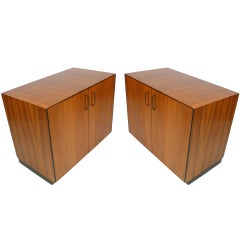 Custom Zebrawood Paul McCobb Cabinets