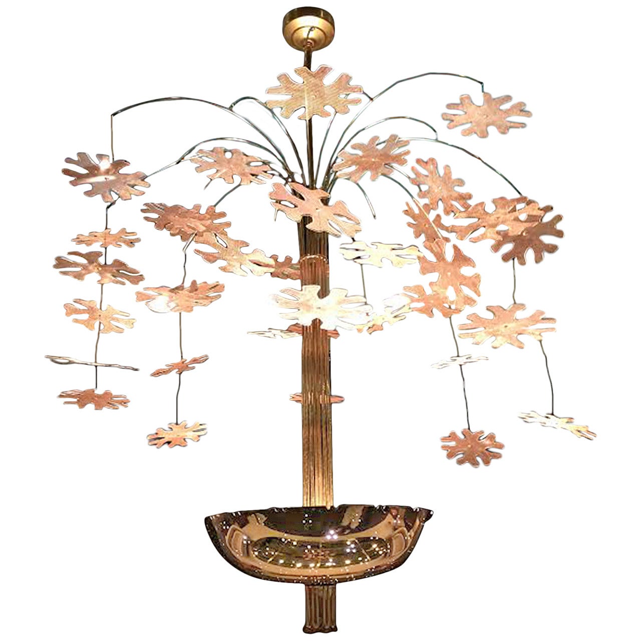 Magnificent Paavo Tynell Snowflake Chandelier