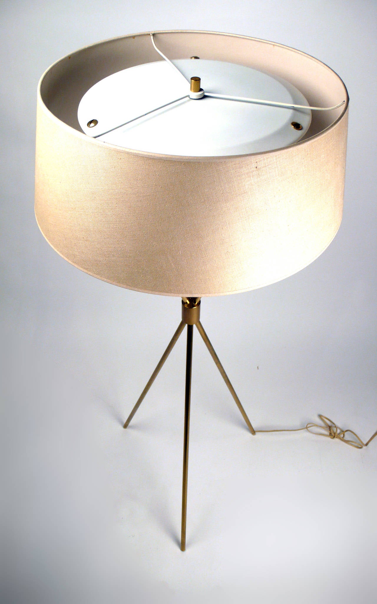 Mid-Century Modern T.H. Robsjohn-Gibbings Tripod Floor Lamp for Hansen