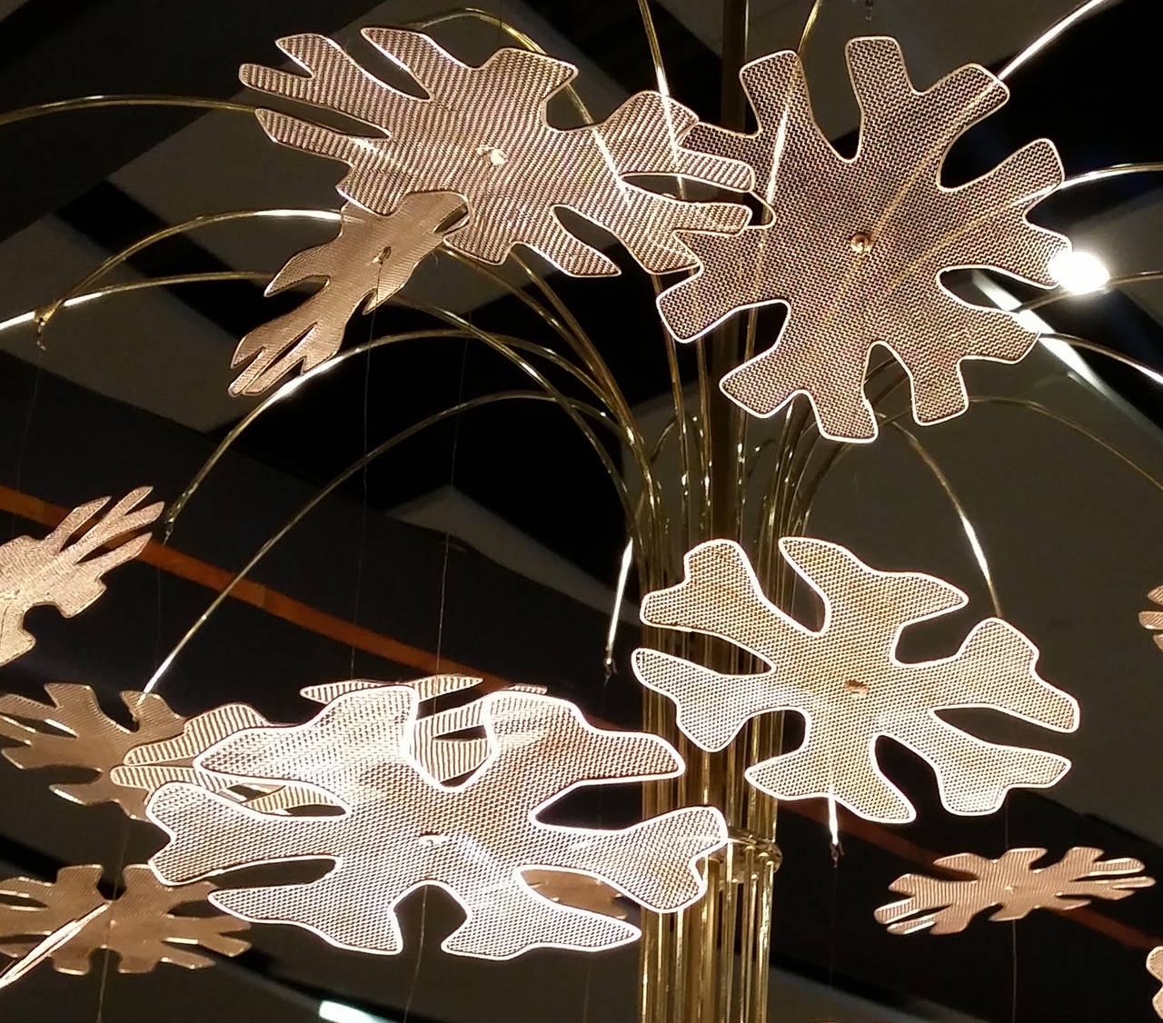 Mid-20th Century Magnificent Paavo Tynell Snowflake Chandelier