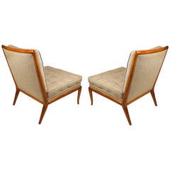 Pair of T. H. Robsjohn Gibbings Slipper Chairs