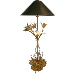 Lampada con serpente e rana