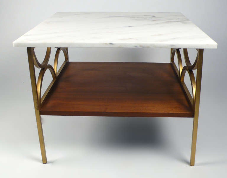 Brass and Marble Side Tables 2