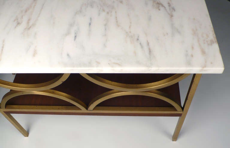 Brass and Marble Side Tables 4