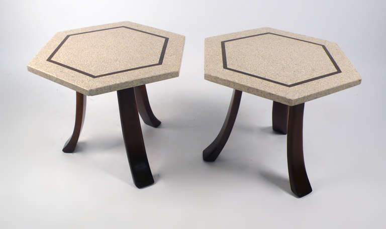 Harvey Probber Hexagonal Side Tables In Good Condition In Dallas, TX