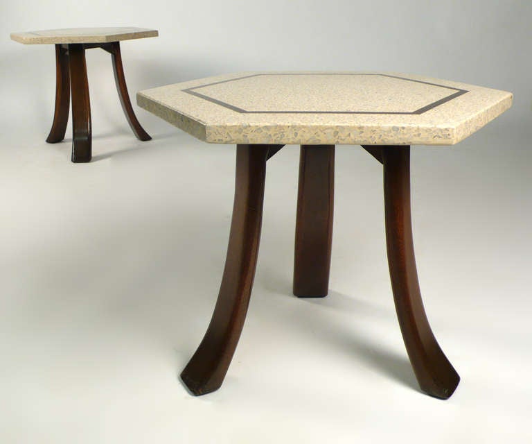 Mid-20th Century Harvey Probber Hexagonal Side Tables