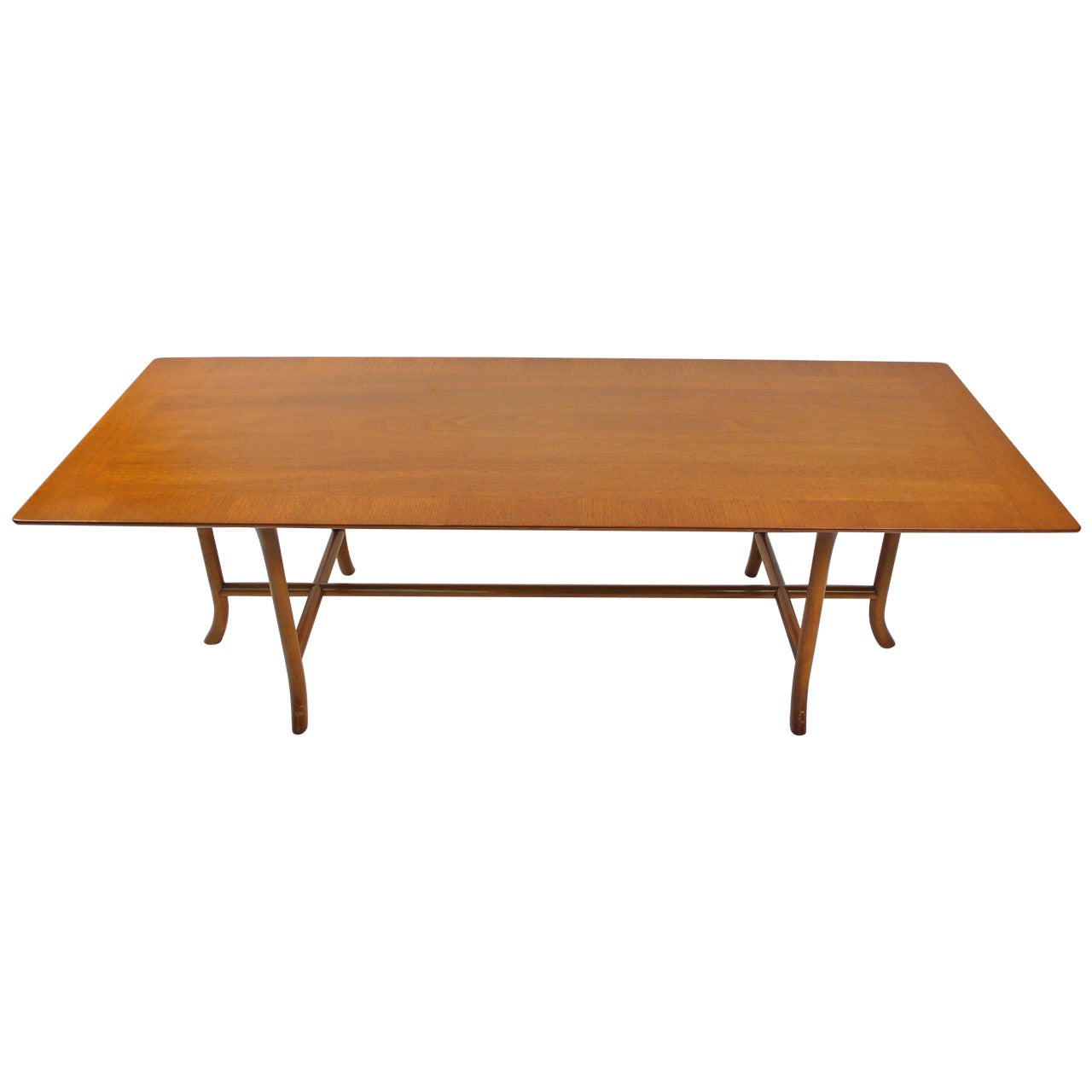 T.H. Robsjohn-Gibbings Sabre Leg Klismos Coffee Table