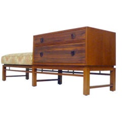 Edward Wormley Bench with Low Cabinet