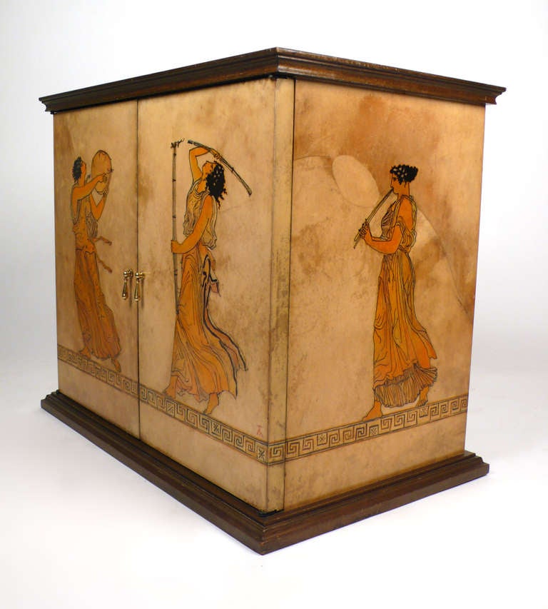 Mid-Century Modern Goatskin Cabinet