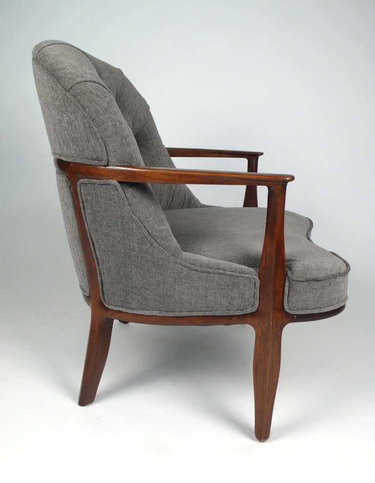 Edward Wormley for Dunbar Janus Chair In Excellent Condition In Dallas, TX