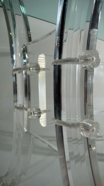 Mid-20th Century Lucite Writing/Console Table