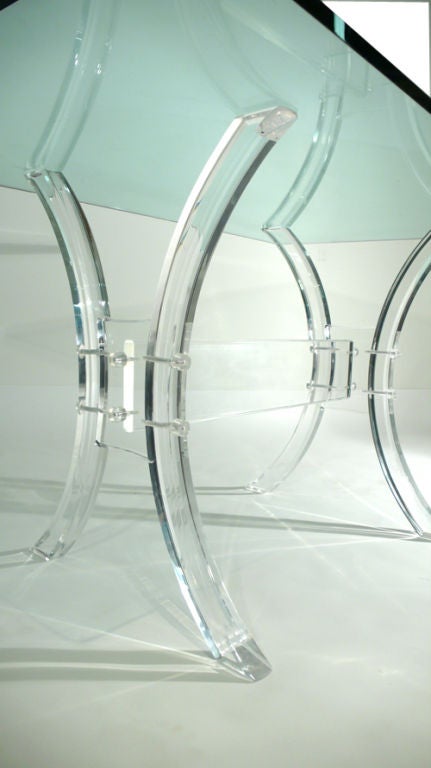 Acrylic Lucite Writing/Console Table