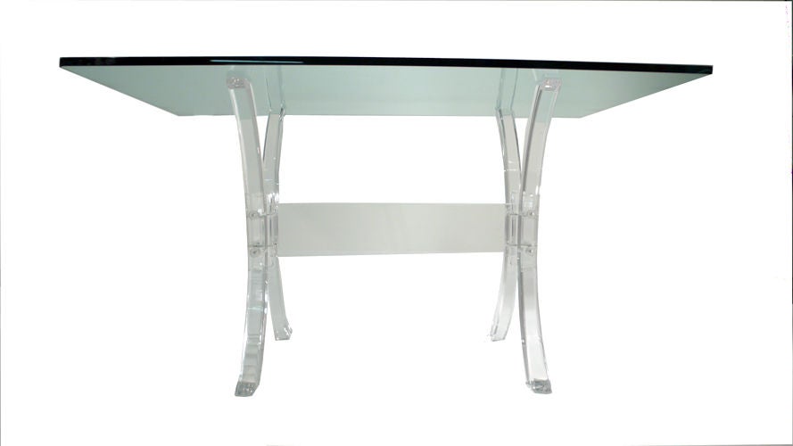 Lucite Writing/Console Table 1