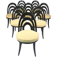 Set of Eight Harvey Probber Dining Chairs