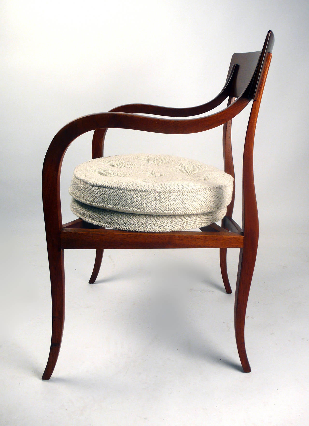 Dunbar Alexandria chair model 6004 designed designed by Edward Wormley. One of the most sculptural and sought after chairs ever created by Wormley.