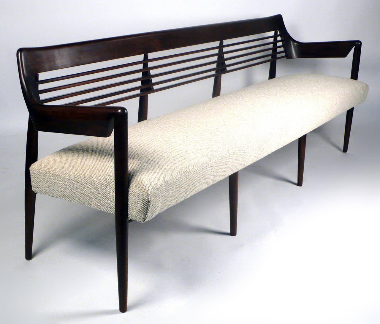 Mid-Century Modern Architectural Slatted Dassi Bench