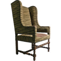 Vintage Unusual Spanish Wingback Chair - Great Provenance
