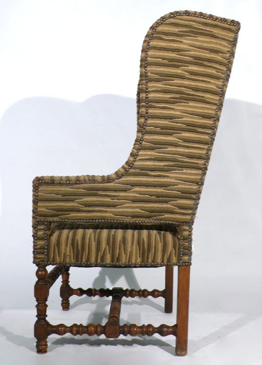 American Unusual Spanish Wingback Chair - Great Provenance