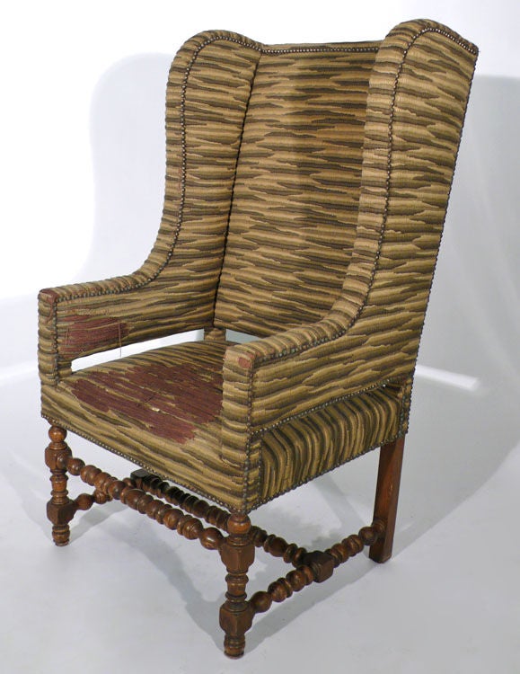 Mid-20th Century Unusual Spanish Wingback Chair - Great Provenance