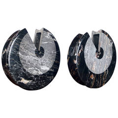 Pair of Marble Vases by Sergio Asti 1