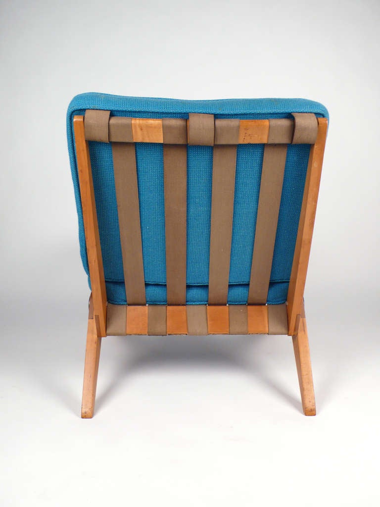 Mid-20th Century Early Pierre Jeanneret Scissor Chair 