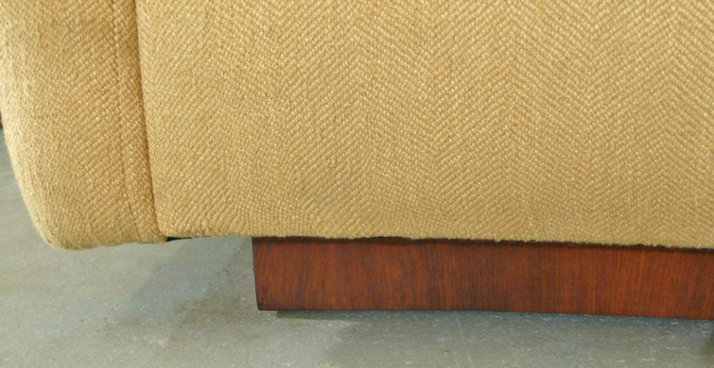 Textile Monumental Milo Baughman Semi-Circular Sectional Sofa