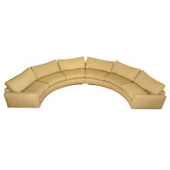Monumental Milo Baughman Semi-Circular Sectional Sofa