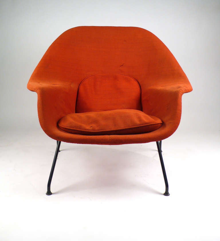 American Early Eero Saarinen Womb Chair, Great Provenance