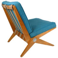 Early Pierre Jeanneret Scissor Chair 