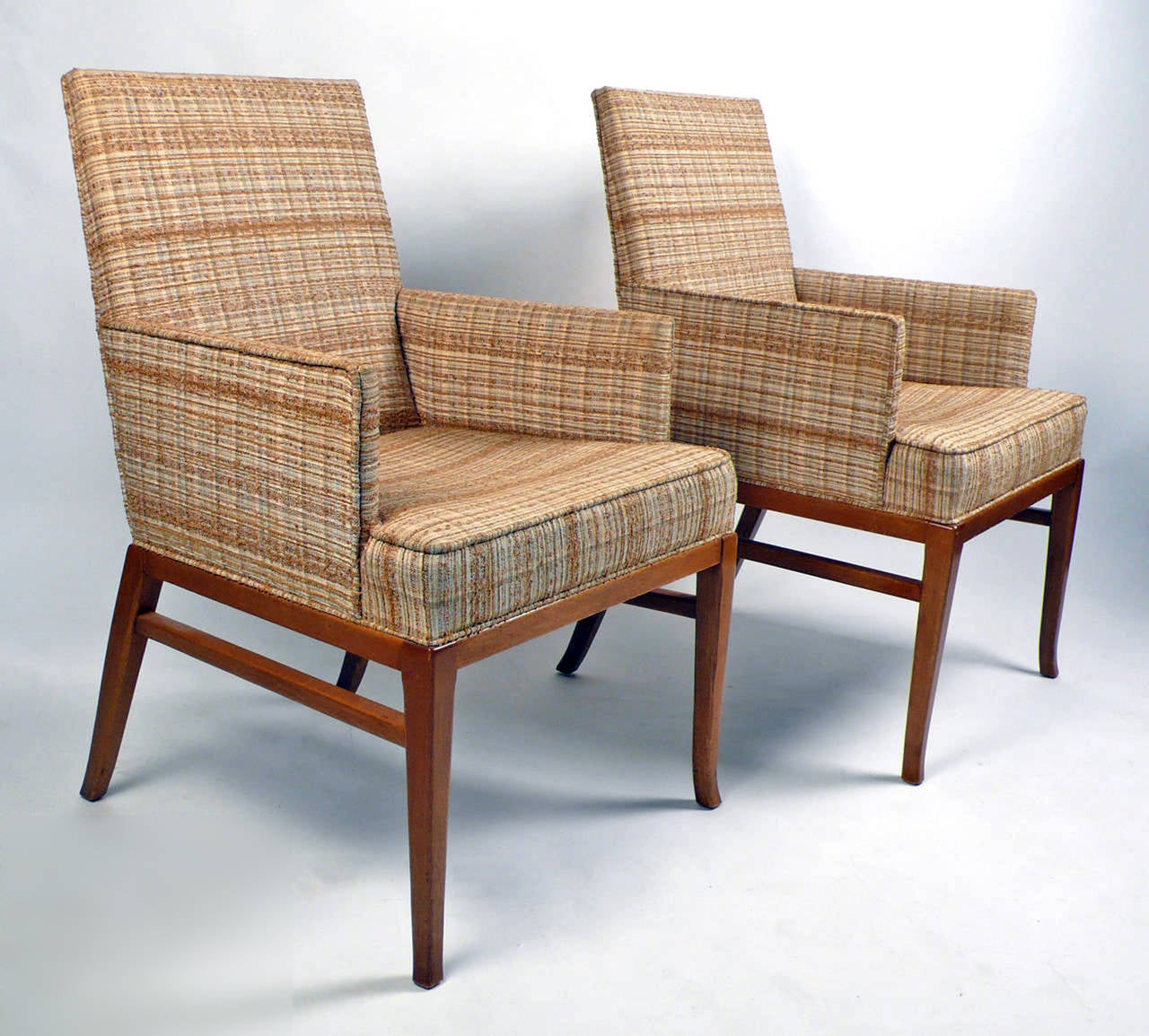 American Six Upholstered Dining Chairs in the Manner of T.H. Robsjohn-Gibbings