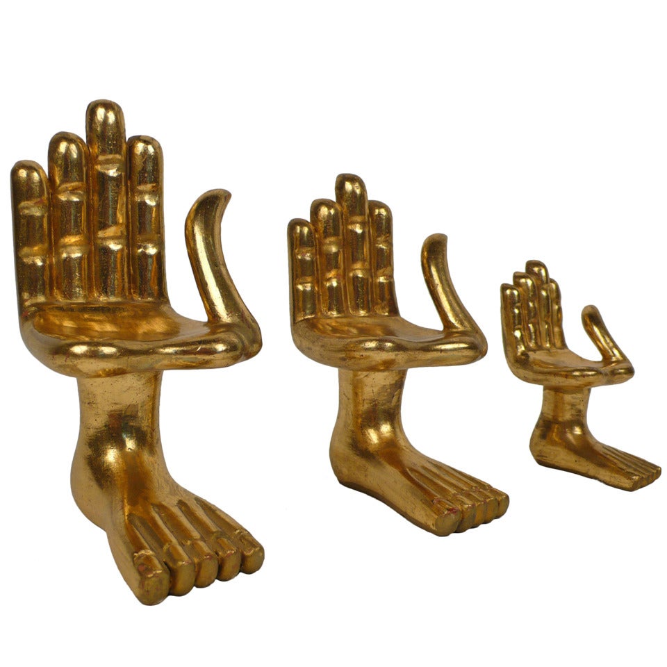 Collection of Early Pedro Friedeberg Miniature Hand Chairs