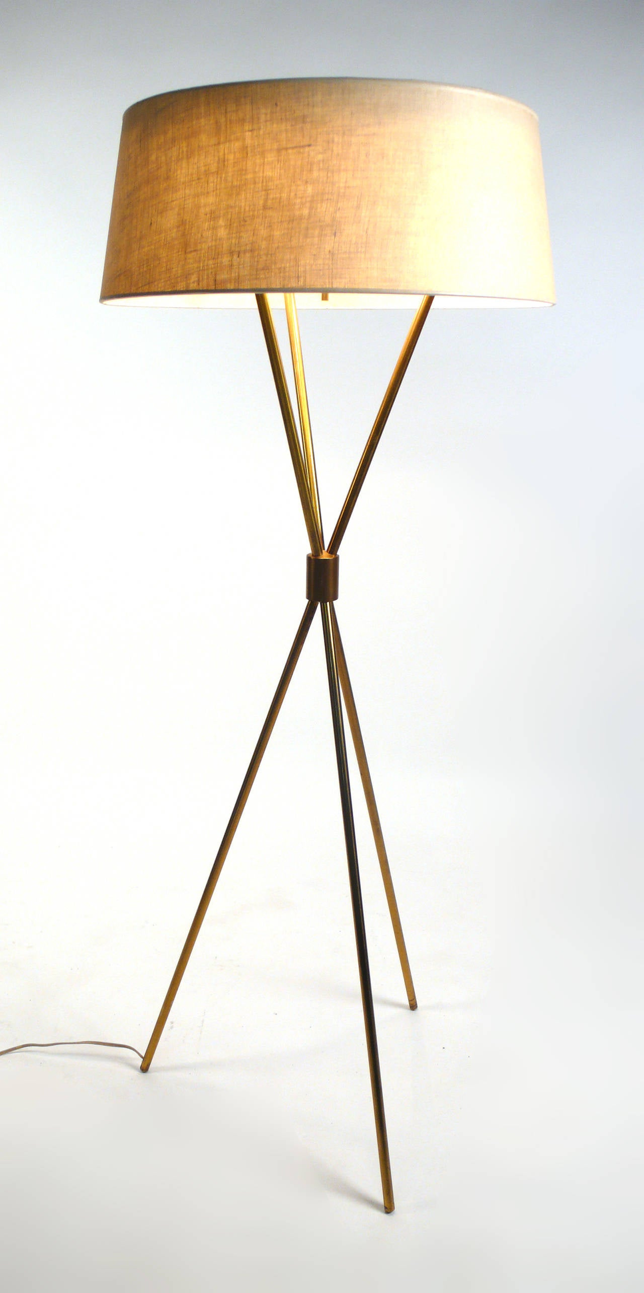 Mid-Century Modern T.H. Robsjohn-Gibbings Tripod Floor Lamp for Hansen