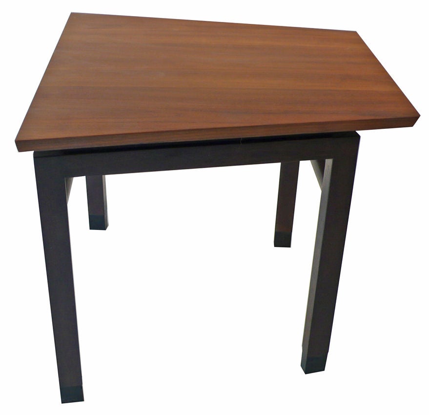 Dunbar Wedge Table Wormley mahogany walnut 1960s For Sale