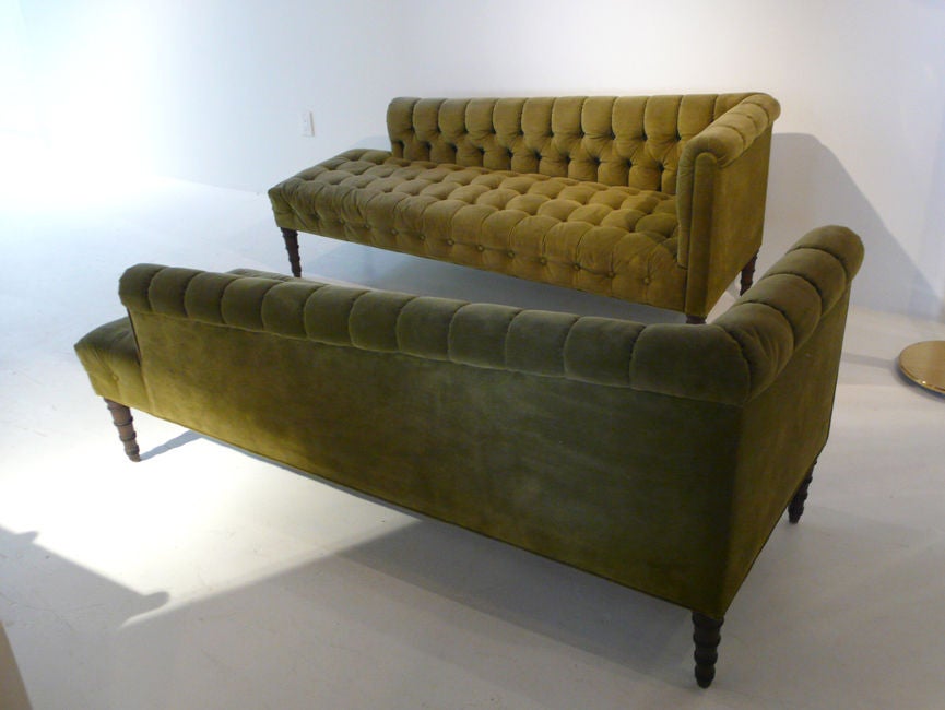 Seltene Sofas „Recamier“ von Edward Wormley für Dunbar 3