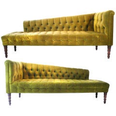 Seltene Sofas „Recamier“ von Edward Wormley für Dunbar
