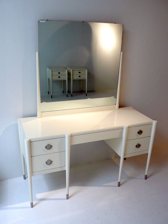 Paul Frankl Vanity + Stool