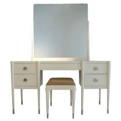 Paul Frankl Vanity + Stool