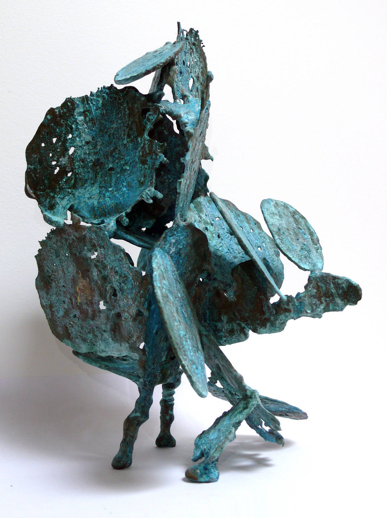 Harry Bertoia Welded Bronze Spill Cast Sculpture In Excellent Condition In Dallas, TX