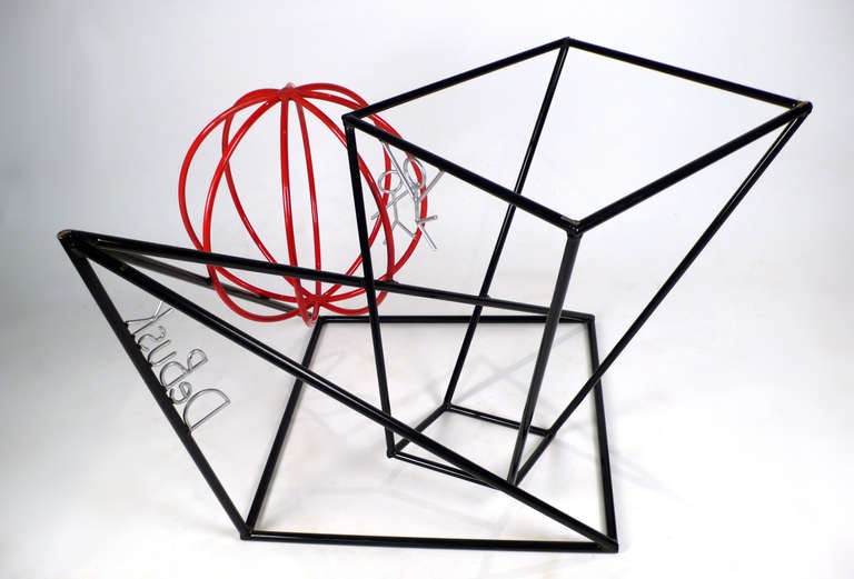 Expressionist Table and Four Chairs by Internationally Renowned Sculptor Barrett DeBusk