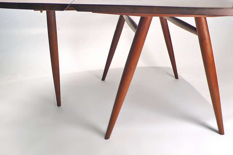 1960's George Nakashima Studio Made Walnut Drop Leaf Dining Table / Desk In Excellent Condition In Dallas, TX