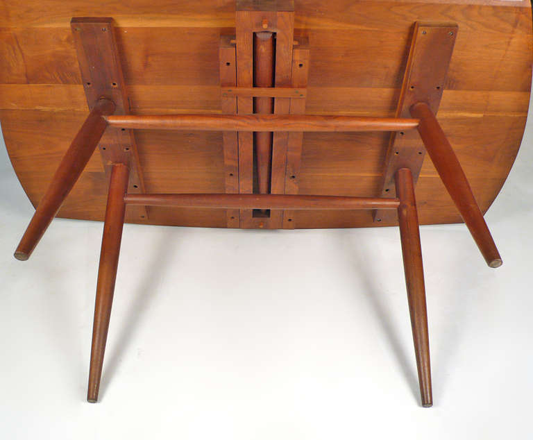 1960's George Nakashima Studio Made Walnut Drop Leaf Dining Table / Desk 1